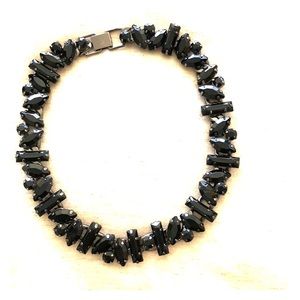 Black rhinestone choker